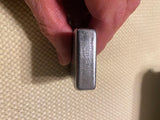 Vtg 1938-1941 4 Barrel Hinge Early Zippo Lighter Diagnol Line Edging Round Corne