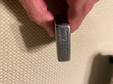 Vtg 1938-1941 4 Barrel Hinge Early Zippo Lighter Diagnol Line Edging Round Corne