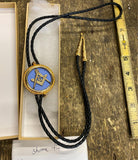 Shriner Mason Bola Neck Tie Medal Fraternal Pin Decor