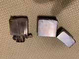 Vtg 1938-1941 4 Barrel Hinge Early Zippo Lighter Diagnol Line Edging Round Corne