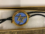 Shriner Mason Bola Neck Tie Medal Fraternal Pin Decor