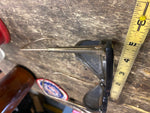 Vtg Cat's Eyeglasses Safety Glasses Steampunk Black Frame Motorcycle Fashion!
