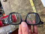 Vtg Cat's Eyeglasses Safety Glasses Steampunk Black Frame Motorcycle Fashion!
