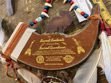 Bradford Exch Sacred Sentinels Sacred Gaurdians Wolf Powder Horn Native American