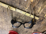Vtg Cat's Eyeglasses Safety Glasses Steampunk Black Frame Motorcycle Fashion!