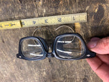 Vtg Cat's Eyeglasses Safety Glasses Steampunk Black Frame Motorcycle Fashion!