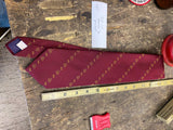 Shriner Mason Neck Tie Medal Fraternal Pin Decor Dress R&p 100 Maroon President