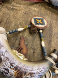 Bradford Sacred Sentinels Dream Gaurdians Wolf Powder Horn Native American