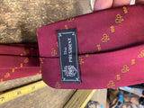 Shriner Mason Neck Tie Medal Fraternal Pin Decor Dress R&p 100 Maroon President