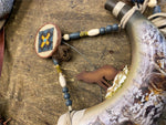 Bradford Exch Sacred Sentinels Dream Gaurdians Wolf Powder Horn Native American