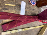 Shriner Mason Neck Tie Medal Fraternal Pin Decor Dress R&p 100 Maroon President