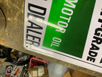 Vtg Castrol Gtx Embossed Tin Display Sign 23x18 OIL Gas Service Station Garage