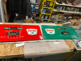 Vtg Sinclair gas pump plate sign Oil Man Cave Porcelain Man Cave Petroliana Red