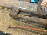 Vtg Tools Blacksmith Leg Post Vise Antique Horse 45" Tall 4 1/2" Jaws Heavy duty