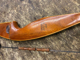 Vtg Bear Grizzly Recurve Bow 56” 45# Glass Hunting Bow Arrow Archery