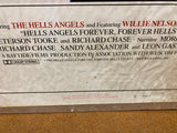 Movie Poster The Hells Angels Original Frame Harley Biker Motorcycle Gang Vtg!
