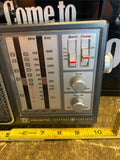 Vtg portable GE General Electric 4 Band Receiver TV/WB/AM/FM Radio TV Sound Batt