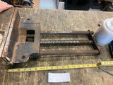 Vtg Tools Morgan 20A Large Screw Type Under bench Vise Wood Workers USA Carpente