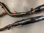 Stock Factory Exhaust Pipes Mufflers Harley FXR FXRT FXRP Police bike OEM Orig!