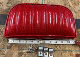 Vtg Metal flake Red Sissybar Pad Passenger Backrest Motorcycle Harley Chopper!