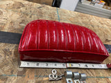 Vtg Metal flake Red Sissybar Pad Passenger Backrest Motorcycle Harley Chopper!