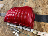 Vtg Metal flake Red Sissybar Pad Passenger Backrest Motorcycle Harley Chopper!