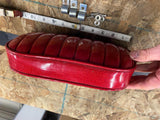Vtg Metal flake Red Sissybar Pad Passenger Backrest Motorcycle Harley Chopper!