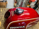 Vtg HOnda CB350 four Cylinder GAs Fuel Tank Emblems Cap Sealed