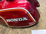 Vtg HOnda CB350 four Cylinder GAs Fuel Tank Emblems Cap Sealed