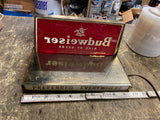 Vtg 50s Budweiser Light Cash Register Beer Sign Preffered Everywhere Breweriana!