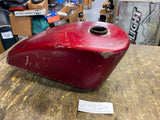 Vtg Old Skool Chopper GAs Tank Harley Honda Motorcycle Metalflake Red Panhead