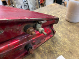 Vtg Old Skool Chopper GAs Tank Harley Honda Motorcycle Metalflake Red Panhead
