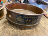 Tyler Standard screen Scale Sieve Gold Panning Mining Vtg Brass 200 Labratory