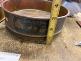 Tyler Standard screen Scale Sieve Gold Panning Mining Vtg Brass 200 Labratory