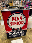 Vtg Penn Senior Motor Oil 2 Gallon Can Pa Pennsylvania Collectible!