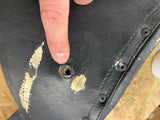 Vtg Buddy Seat Back Pad Harley Panhead Duo Hydra Glide Shovelhead Acc Passenger!