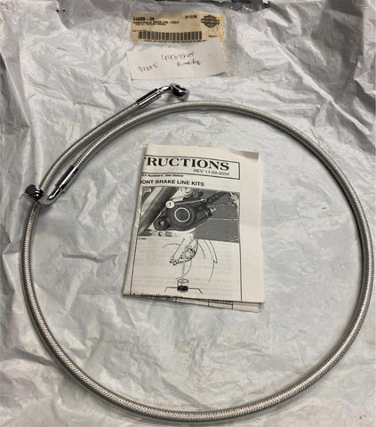 Harley 2001-2005 Dyna FXDL Diamond Back Stainless Braided Front Brake Line 42"