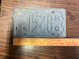 Vtg 1958 Pennsylvania Motorcycle License Plate Harley Panhead sportster triumph