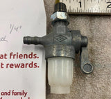 Vtg Fuel Valve Petcock 1/4" Moped Scooter Mini Bike Benelli Peugeot Gas Tank Nos