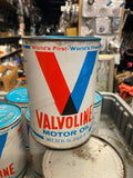 Vtg Valvoline Motor Oil Paper Can Full Unopened Heavy Duty Auto Truck Petroliana