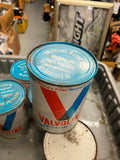 Vtg Valvoline Motor Oil Paper Can Full Unopened Heavy Duty Auto Truck Petroliana