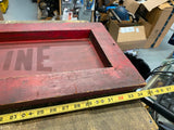 Vtg Valvoline Oil Gas Collector Sign Silk Screen Decor Man Cave Garage Advertisi
