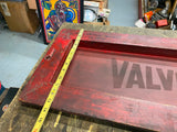 Vtg Valvoline Oil Gas Collector Sign Silk Screen Decor Man Cave Garage Advertisi
