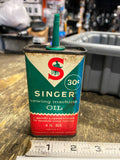 Handy Oiler "SINGER" Sewing Machine Oil Can Tin Vtg Oil Gas Petroliana Collector