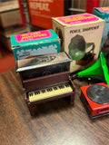 Lot Of 5 Antique Finished Die-Cast Miniature Pencil Sharpeners Various Kinds