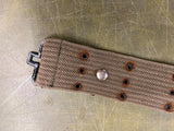 Vintage Original WW2 Era United States Army Military Web Belt Green Collectable