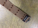 Vintage Original WW2 Era United States Army Military Web Belt Green Collectable
