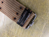 Vintage Original WW2 Era United States Army Military Web Belt Green Collectable