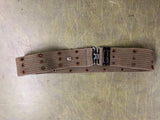 Vintage Original WW2 Era United States Army Military Web Belt Green Collectable