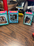 Lot Of 5 Antique Finished Die-Cast Miniature Pencil Sharpeners Various Kinds